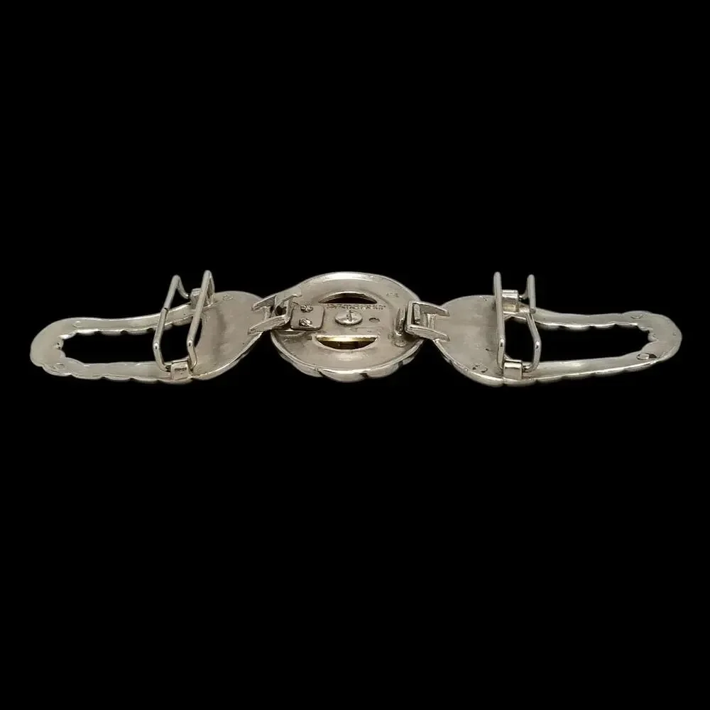 Vintage Belt Buckle Women 3-Piece Victorian Hippie Made In The‎ USA By Dame Belt